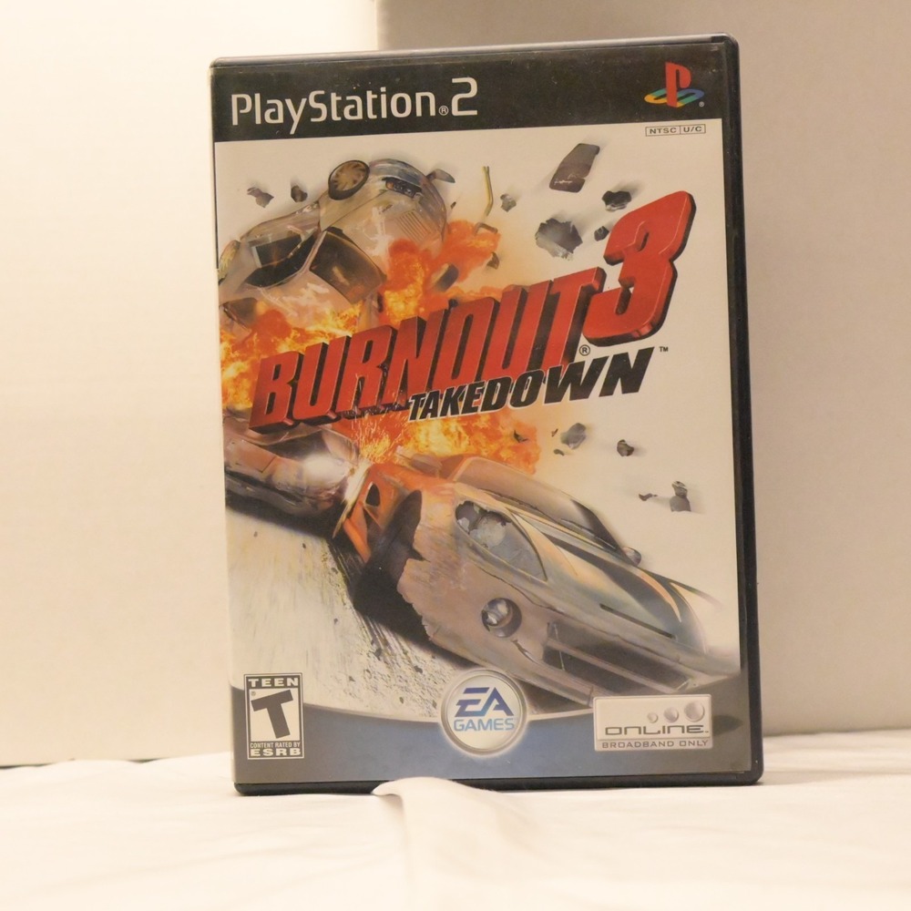 Burnout 3 Takedown CIB Sony PS2 Complete w/ Case Manual Disc